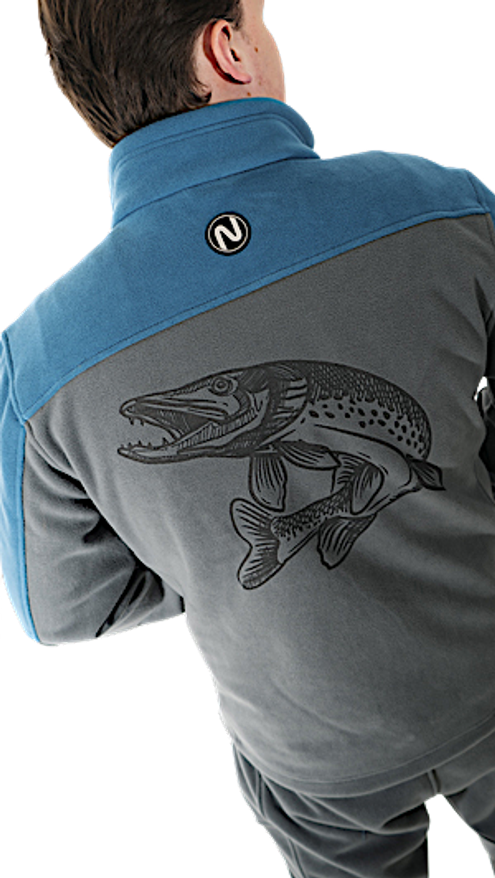 Кофта флисовая Nautilus Keepler Blue/Grey (с принтом) -