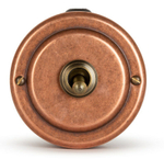Переключатель (проходной) ретро тумблерный 1 кл. "Старая Медь" VINTAGE-BRASS 30302-3 / 1 Группа света, проходной