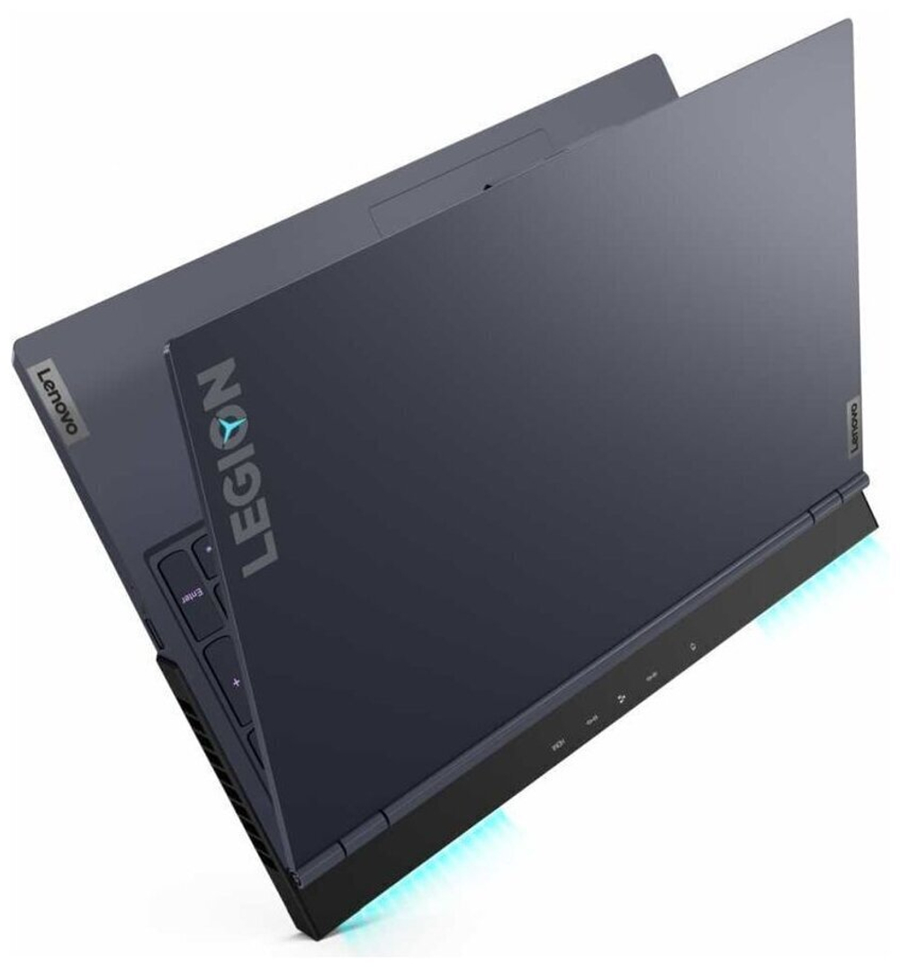 Ноутбук Lenovo Legion 7 16ACHg6 (82N6001LRK) 16"/AMD Ryzen 9 5900HX/RAM 32GB/SSD 1TB/NVIDIA RTX 3080 16GB/2560*1600/IPS/DOS/Подсветка кл-ры: RGB/черный. Состояние: B1