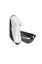 Вакуум-волновой стимулятор клитора Satisfyer Traveler, силикон, черный, 9,5 см