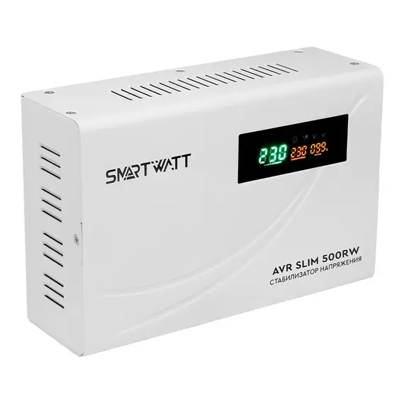 Настенный стабилизатор напряжения 500 Вт SMARTWATT AVR SLIM 500RW