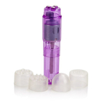 Вибратор клиторальный с 4 насадками Athena Waterproof Mini-Massager (Цвет: фиолетовый)