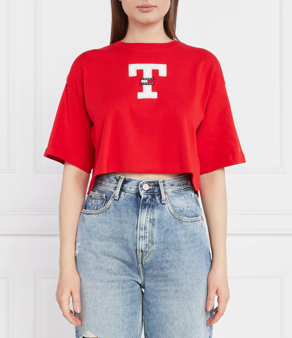 Футболка TJW OVR CRP LETTERMAN FLAG TEE Tommy Jeans - красный(DW0DW16167)