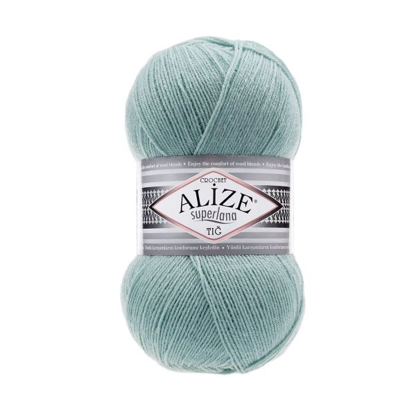 Пряжа Alize (Ализе) Superlana TIG / уп.5 мот. по 100 г, 570м, 463 мята A