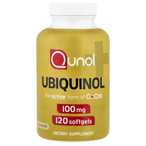 Qunol, убихнол, 100 мг, 120 капсул