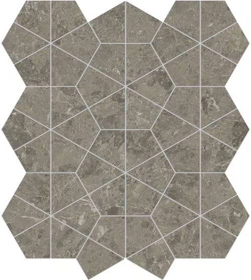 Мозаика/Керамогранит ATLAS CONCORDE MARVEL MERAVIGLIA Grigio Elegante Hexagon Lappato 40,3x46,6