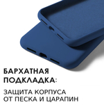 Мягкий Soft Touch чехол из силикона для GOOGLE PIXEL 7 (не 7A / 7 PRO!) с бархатной подкладкой