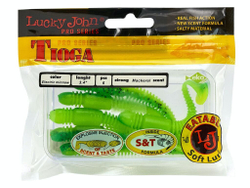 Виброхвосты съедобные LJ Pro Series TIOGA 3.4in (8,64 см), цв. T18, 6 шт.
