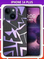 Дизайнерский чехол из пластика для IPHONE 14 PLUS с усиленной защитой камеры и глянцем