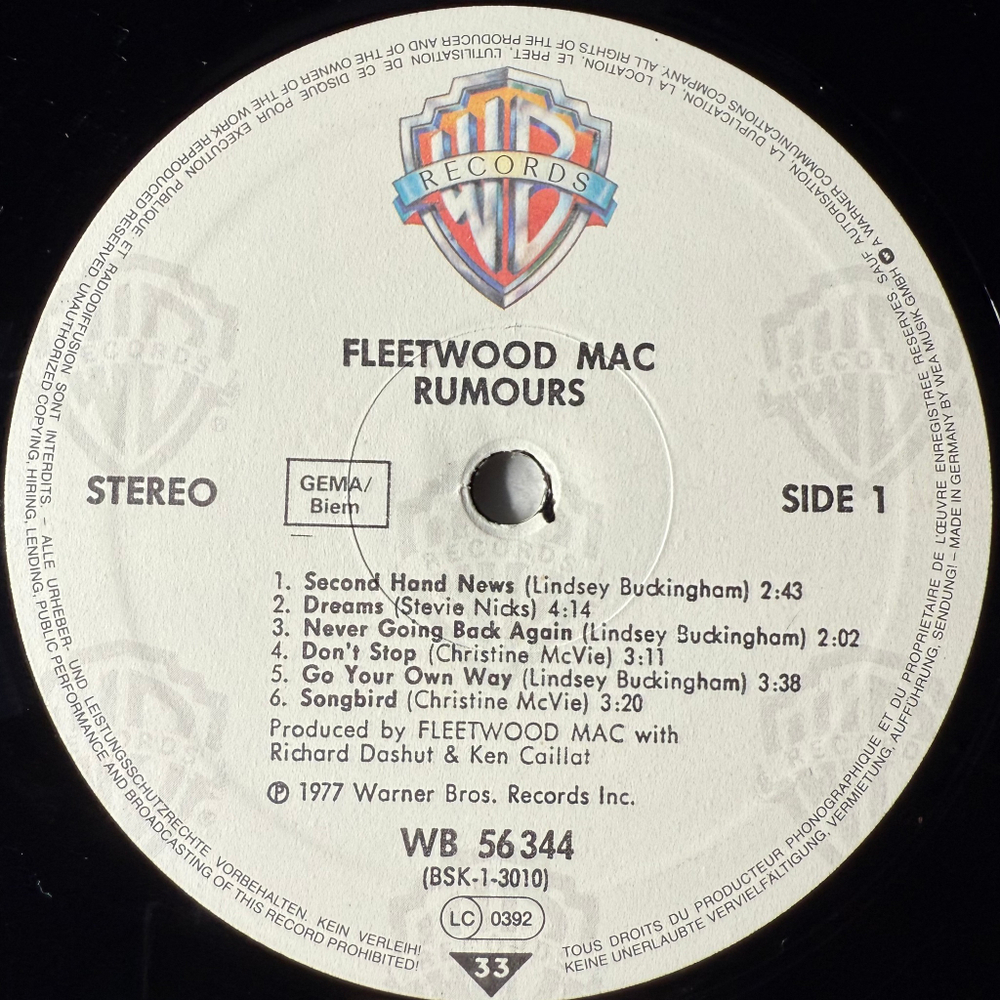 Fleetwood Mac - Rumours (Германия)