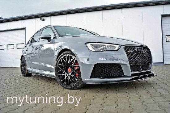 Сплиттер бампера переднего для AUDI RS3 8VA Sportback (15-...)
