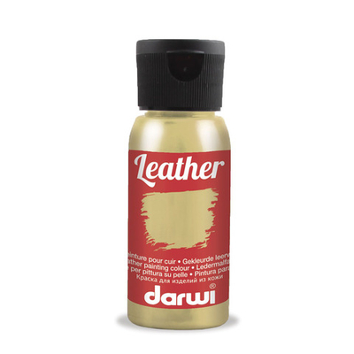 Краска для кожи Darwi Leather, 50мл, 050 золотой
