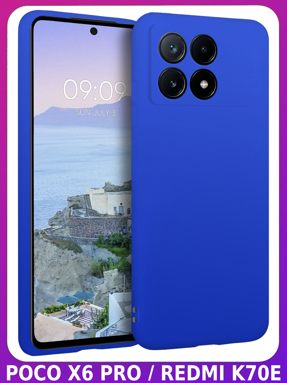 Мягкий Soft Touch чехол из силикона для XIAOMI POCO X6 PRO / REDMI K70E с бархатной подкладкой