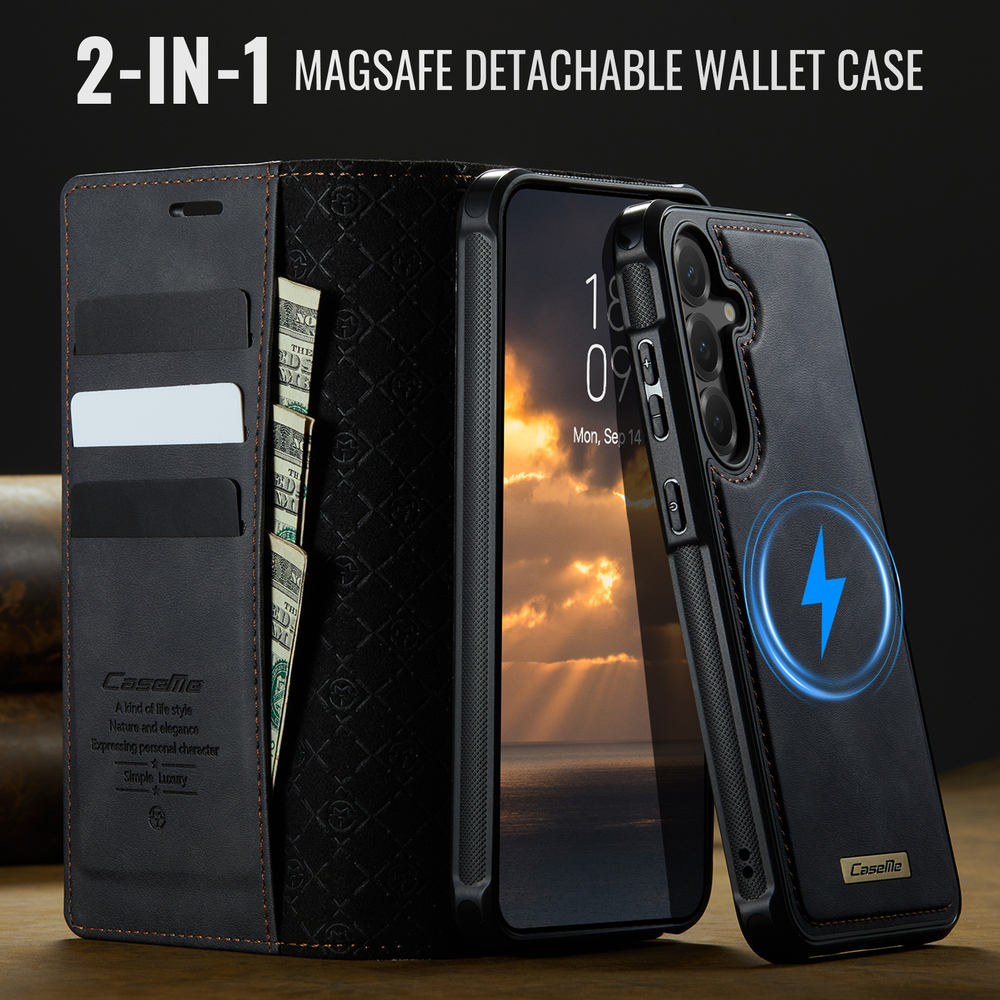 Чехол-кошелек CaseMe 2 in 1 MagSafe Samsung Galaxy S25+