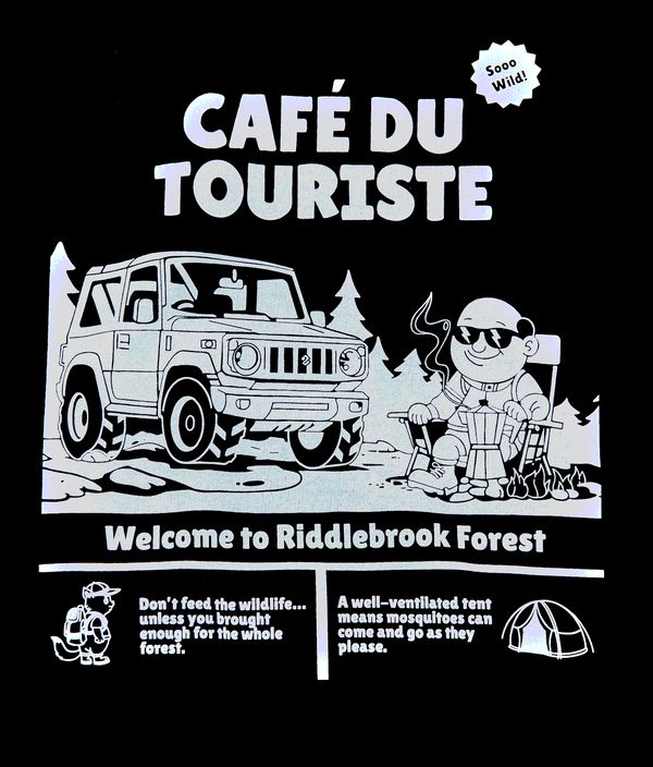 Худи Cafe Du Touriste черное - фото 9