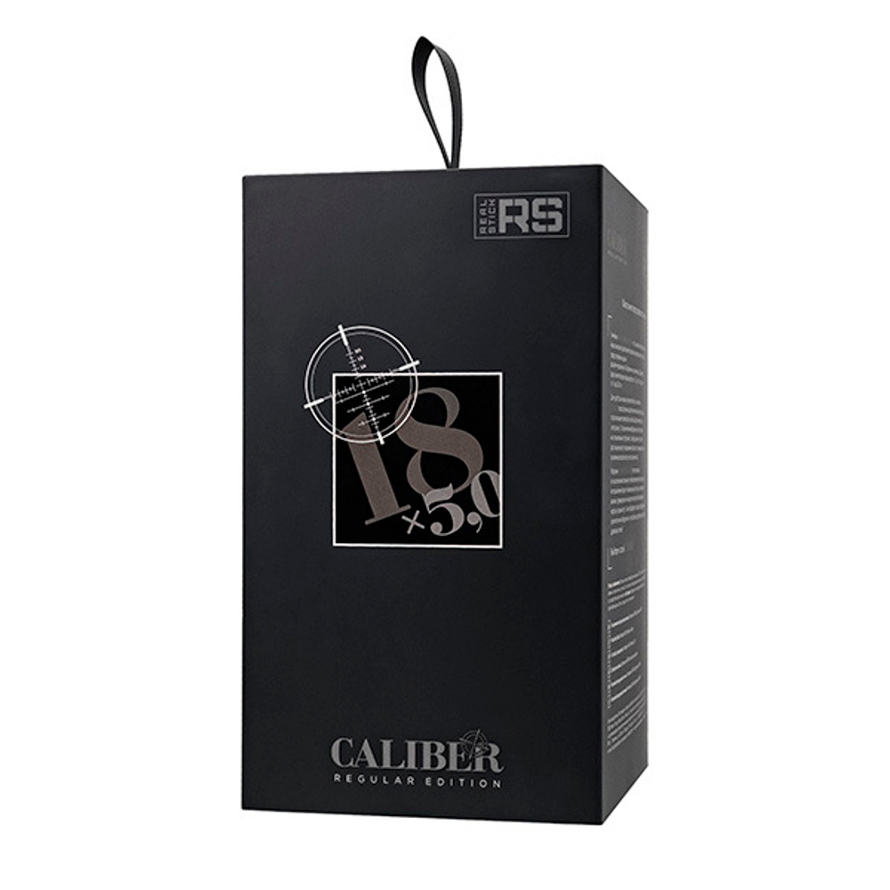 Фаллоимитатор с изогнутой головкой 18см на присоске ToyFa RealStick Caliber 983011