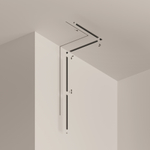 Шинопровод магнитный встраиваемый Maytoni Radity TRA084MP-12B 2м