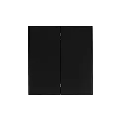 Переключатель проходной двухклавишный KRANZ Miele Strong Антрацит KR-78-0709-5