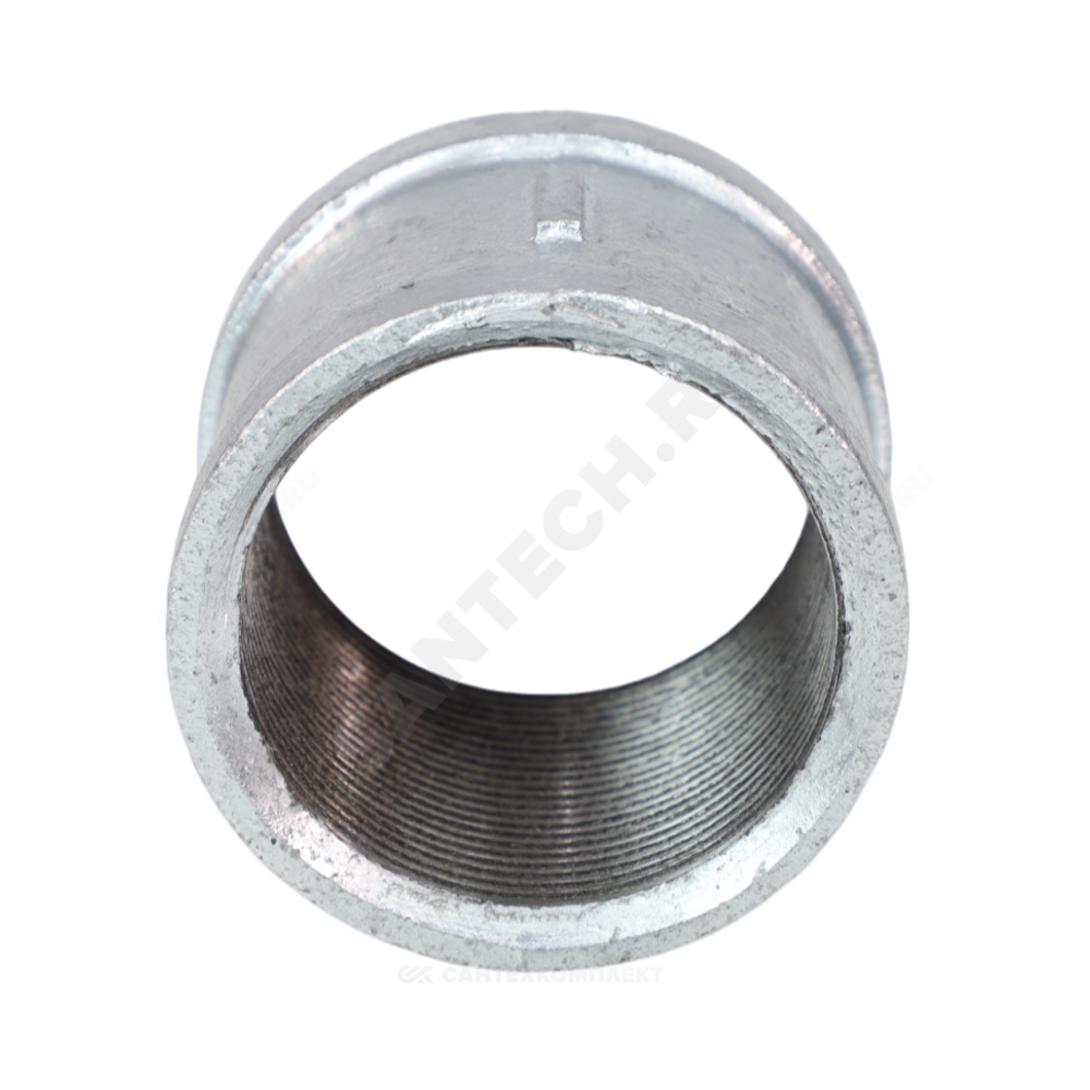 Муфта прямая чугун оц Ду 15 (1/2") ВР Fittex PLUS