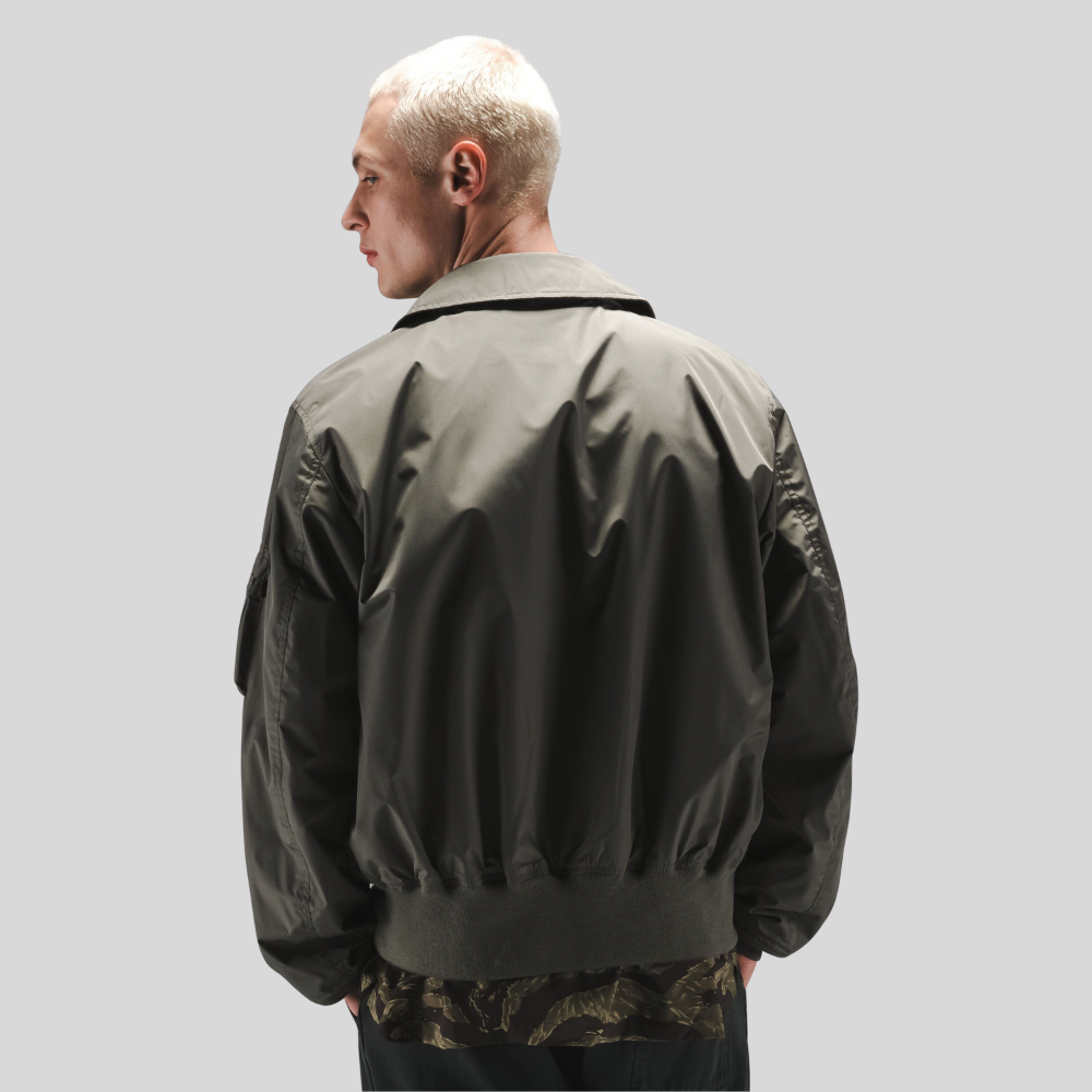 Бомбер Alpha Industries CWU 36/P Relaxed Patched Field Grey (Полевой Серый)