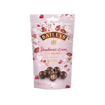 Конфеты шоколадные Baileys Mini Delights с клубникой и сливками 102 г (Из Финляндии)