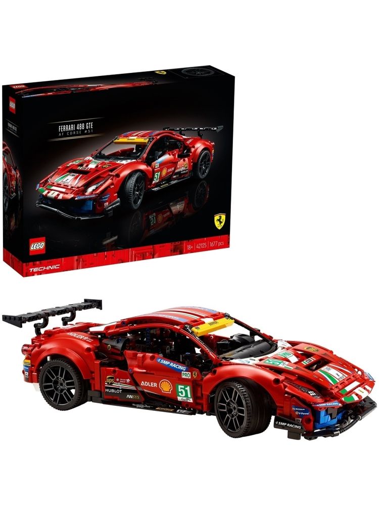 Конструктор LEGO Technic 42125 Ferrari 488 GTE "AF Corse #51"