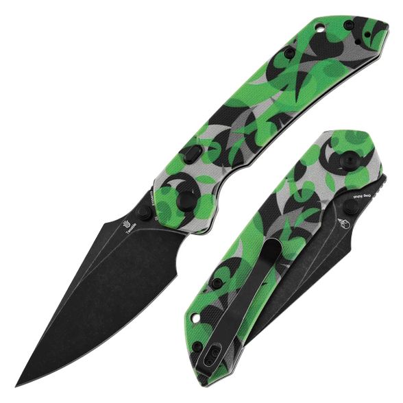 Цена наСкладной нож Tenable Fenrir, сталь D2, рукоять G10, Jade