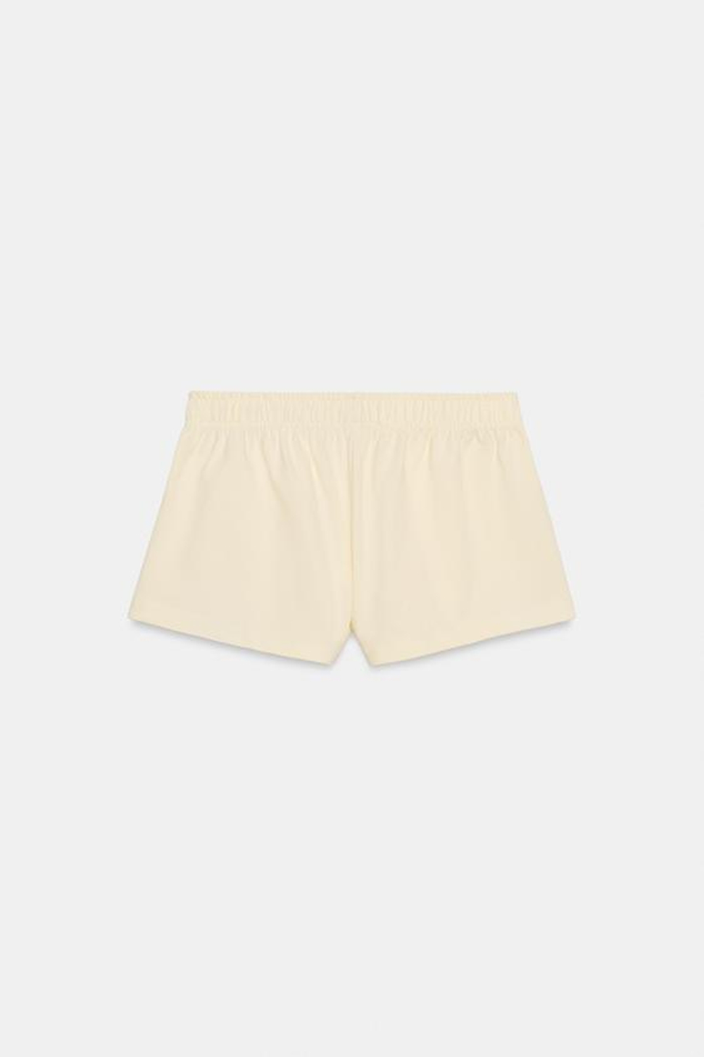 ZARA МИНИ-ШОРТЫ С ЛАМПАСАМИ, СВЕТЛО-ЖЕЛТЫЙ