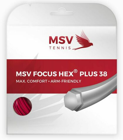 Теннисные струны MSV Focus Hex Plus 38 (12 m) - red