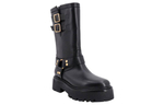CELINE Engraved Logo Buckled Boots Women"s