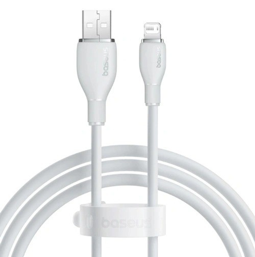 Usb Кабель-зарядка Lightning Baseus Pudding Series 2.4A 1.2м P10355700221-00 белый