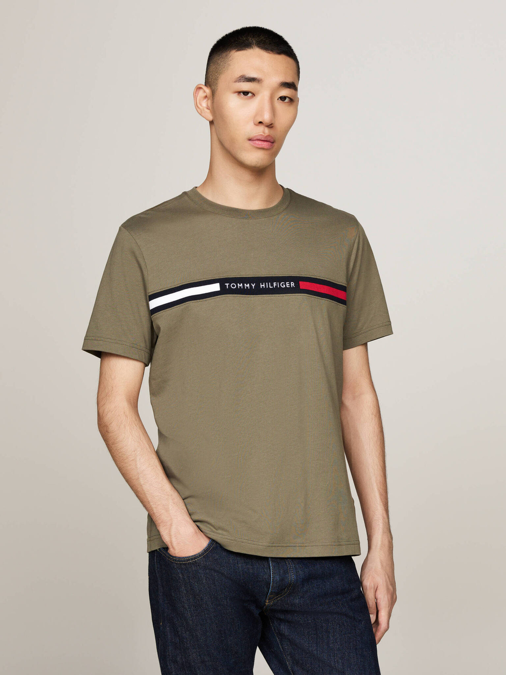 Футболка Tommy Hilfiger - хаки(MW0MW36498)