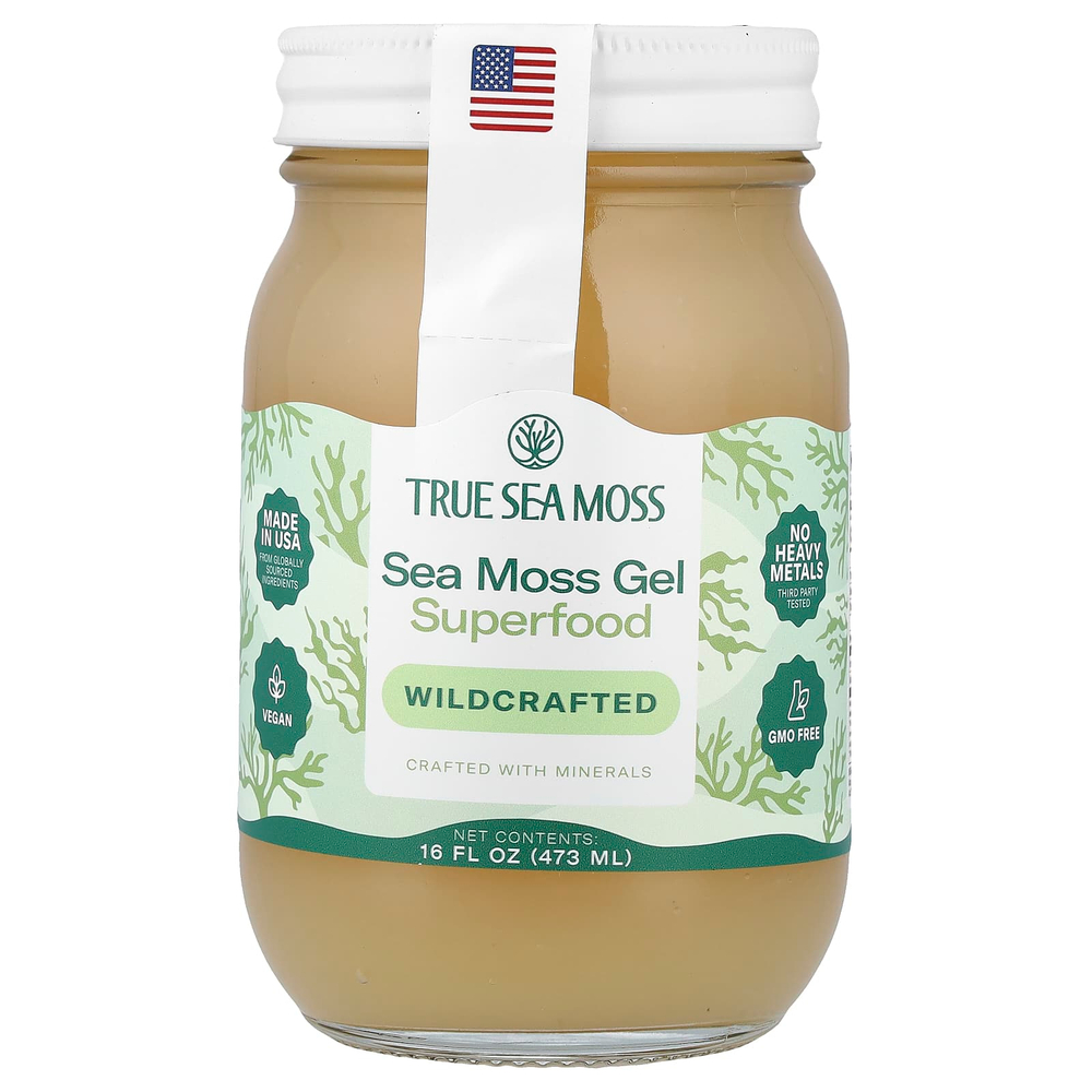 True Sea Moss, гель с дикорастущим морским мхом, 473 мл (16 жидк. унций)