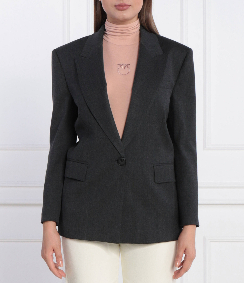 Хлопковый пиджак Pinko - графитовый(102481 A1B3)