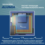 Теплый пол "Теплолюкс" Alumia 300 Вт/2,0 кв.м | Нагревательный мат на фольге