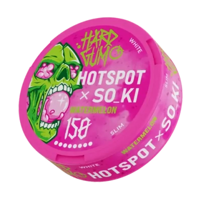 СНЮС HOTSPOT x SO_KI HARD GUM WATERMELON (150МГ) - АРБУЗНАЯ ЖВАЧКА