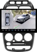 Магнитола для Hyundai Accent 2000-2011 (рамка 3 кнопки) - Teyes CC3-2K-360 монитор 13" 2K QLED на Android 10, Быстрая, CarPlay, 4G SIM-слот, 4 камеры в комплекте
