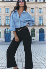 БРЮКИ С ОТВОРОТАМИ — ZARA