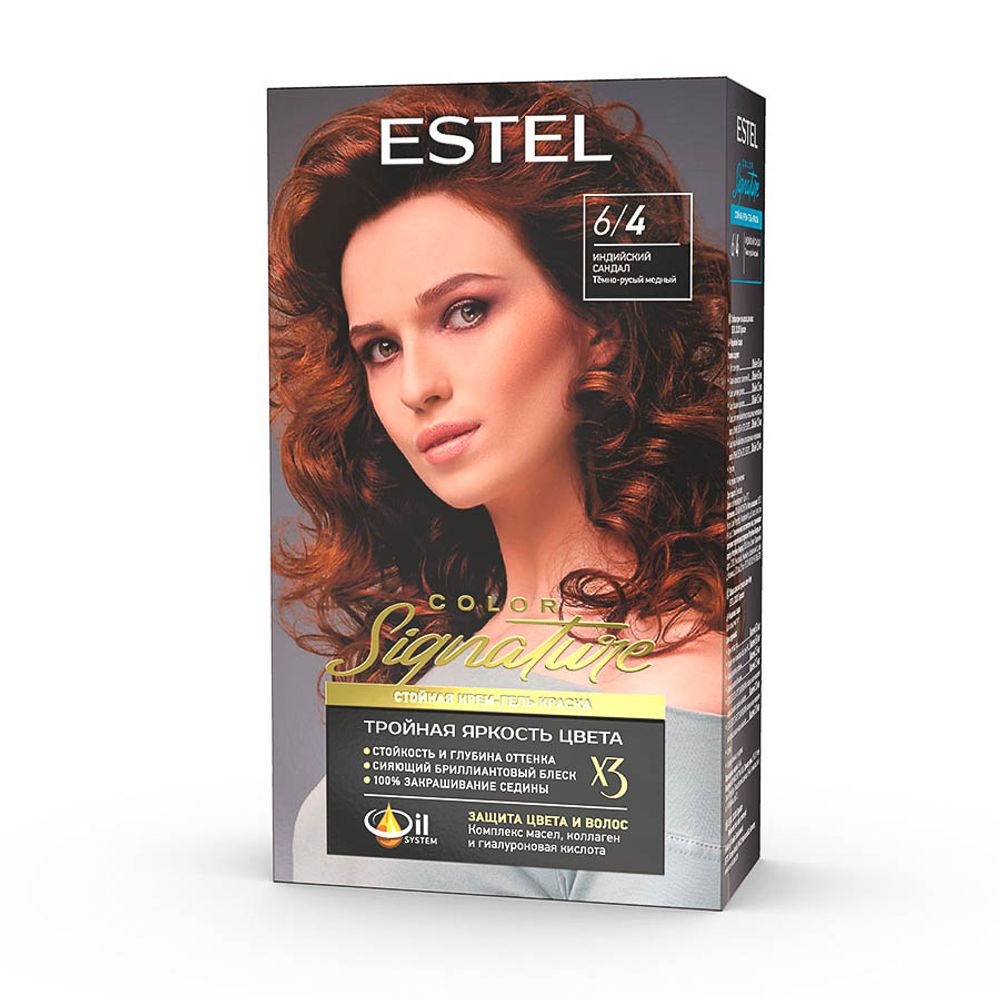 Краска для волос ESTEL COLOR Стойкая крем-гель Signature Индийский сандал