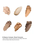 Палетка теней Flower Knows The Sweetie Bear 6-Color Makeup Palette - 01 Buttery Croissant