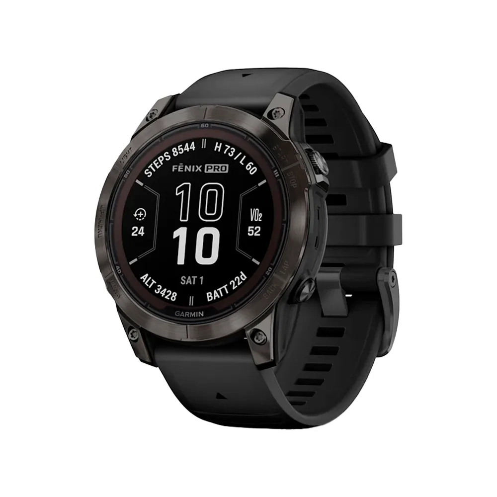 Умные часы Garmin Fenix 7 Pro, 47mm, Sapphire Solar Carbon Grey DLC Titanium with Black Band (010-02777-11)