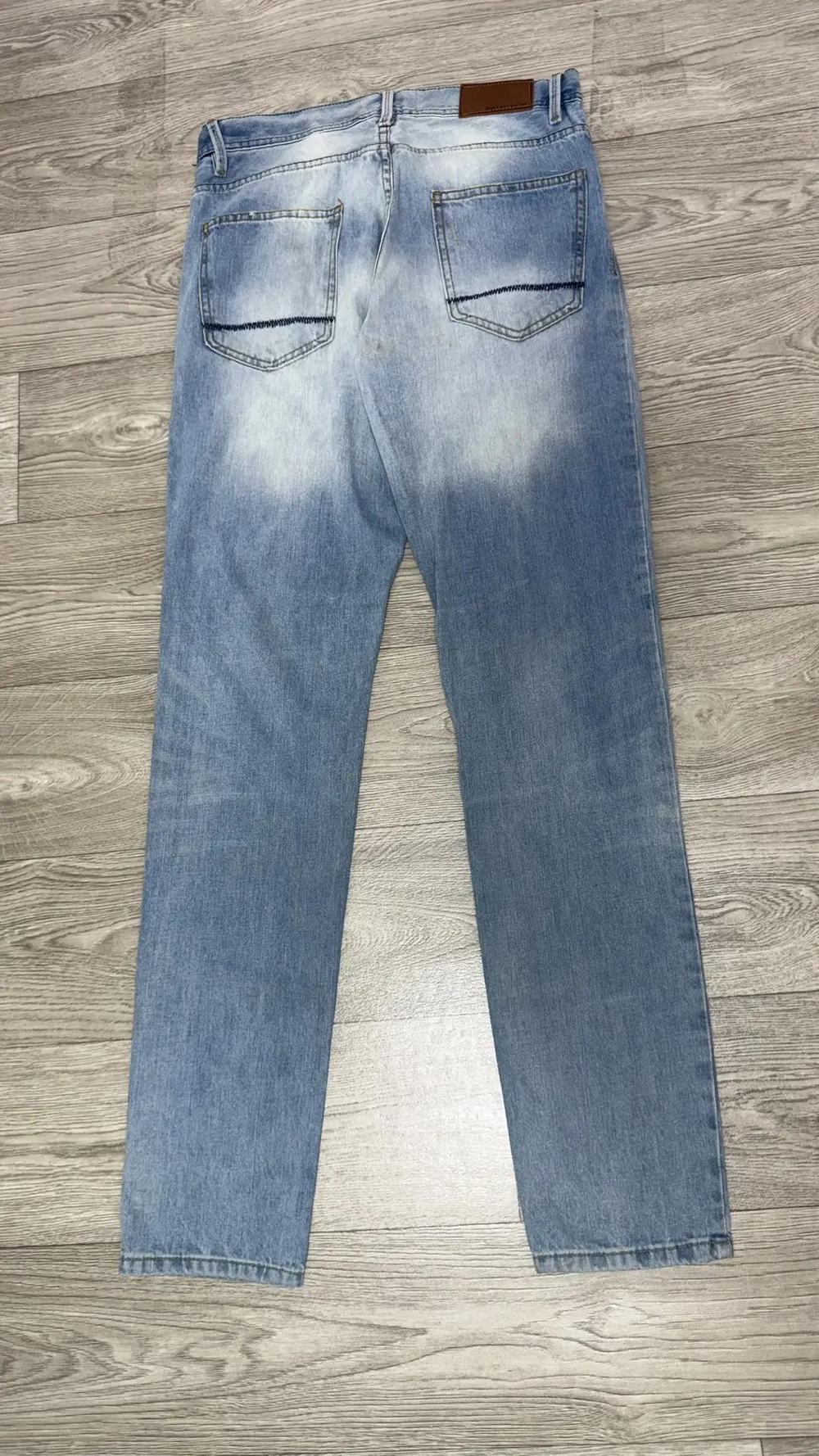 Мужские джинсы Pull&Bear, голубые, размер 48