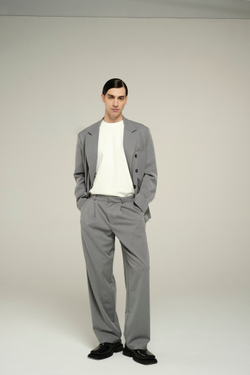 Брюки широкие | grey