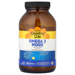 Country Life, Omega 3 Mood®, натуральный лимонный вкус, 180 капсул