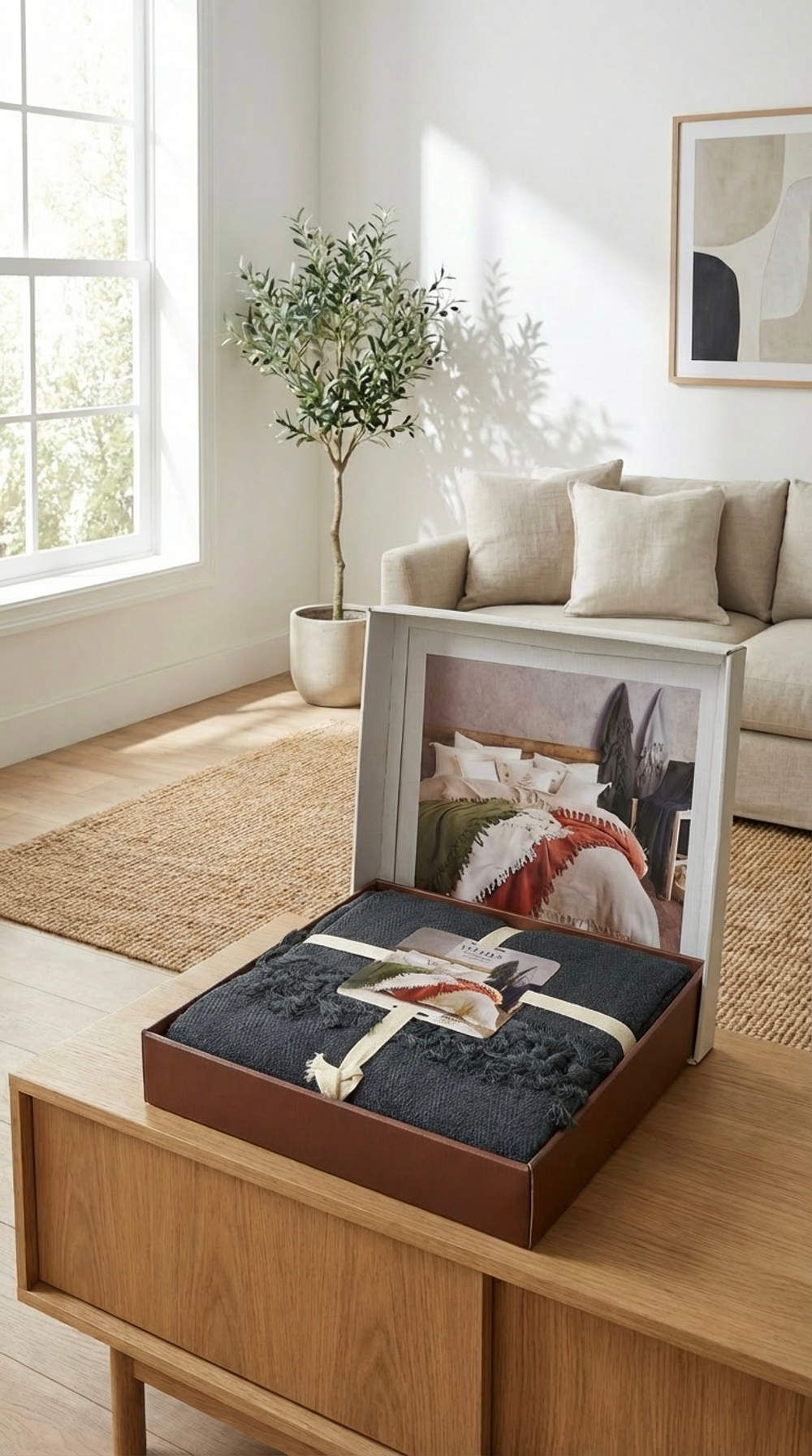 Velora Home Плед LUX Однотонный-2 темно-серый цвет 200х230 100% Хлопок