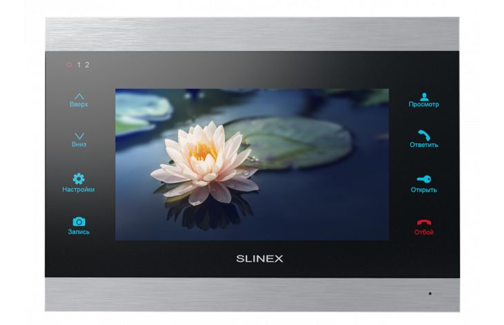 Видеодомофон Slinex SL-07MHD, цветной, сенсорный, с датчиком движения, 7", IP58, черный