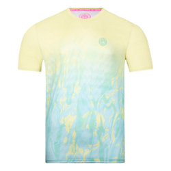Мужское теннисное поло BIDI BADU Tafari Tech T-Shirt Men - Green, Yellow