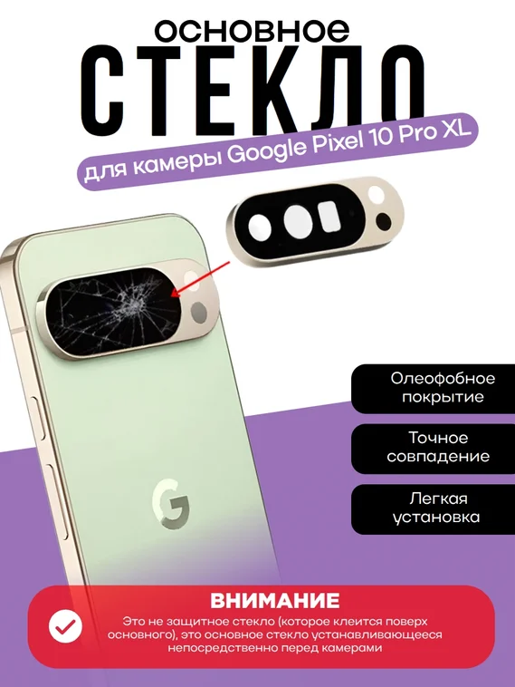 Основное стекло камеры с рамкой Google Pixel 10 pro XL Jade (Нефритовый)