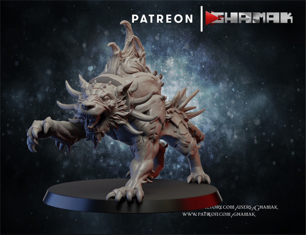 Grand Alliance Chaos Creatures of Chaos Хаоситский кот №3 миниатюра для dnd, днд, pathfinder, фентези, Настольная игра, НРИ, Варгейм, РПГ