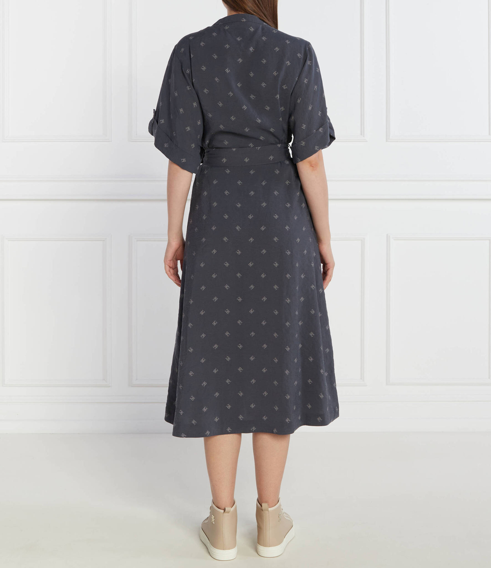 Платье с ремешком AMD VIS CREPE SS Tommy Hilfiger - графитовый(WW0WW40354)